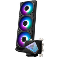 MSI MAG CoreLiquid I360 Black AIO ARGB CPU Liquid Cooler - Infinity Mirror Design UNI Bracket 360mm Radiator Triple 120mm ARGB PWM Fans LGA 1700/1851 AM5/AM4 Compatible - Image 4