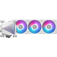 MSI MAG CoreLiquid I360 White AIO ARGB CPU Liquid Cooler - Infinity Mirror Design UNI Bracket 360mm Radiator Triple 120mm ARGB PWM Fans LGA 1700/1851 AM5/AM4 Compatible - Image 3