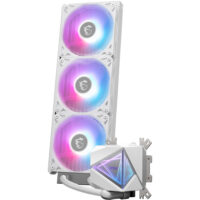 MSI MAG CoreLiquid I360 White AIO ARGB CPU Liquid Cooler - Infinity Mirror Design UNI Bracket 360mm Radiator Triple 120mm ARGB PWM Fans LGA 1700/1851 AM5/AM4 Compatible - Image 4
