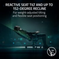 Razer Iskur V2 Gaming Chair, Built-in 6D Lumbar Support, High Density Foam Cushion, 4D Armrest, Head Cushion Include Dark Grey Fabric - Image 4