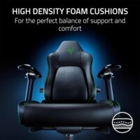 Razer Iskur V2 Gaming Chair, Built-in 6D Lumbar Support, High Density Foam Cushion, 4D Armrest, Head Cushion Include Dark Grey Fabric - Image 8
