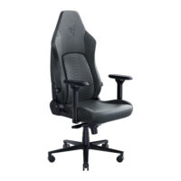 Razer Iskur V2 Gaming Chair, Built-in 6D Lumbar Support, High Density Foam Cushion, 4D Armrest, Head Cushion Include Dark Grey Fabric