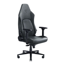 Razer Iskur V2 Gaming Chair, Built-in 6D Lumbar Support, High Density Foam Cushion, 4D Armrest, Head Cushion Include Dark Grey Fabric