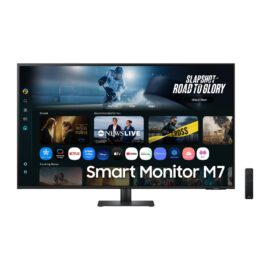 Samsung M7 LS43FM702UMXUE 43" VA Display, 4K UHD Resolution, 60Hz Refresh Rate, 4ms (GtG) Response Time, Tizen Operating System, WIFI5 & BT5.2 Connectivity Smart Monitor Black