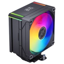 SNOWMAN MT4-V4D-ARGB CPU Cooler – 120mm ARGB Fan 4 Heat Pipes Digital Display