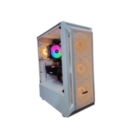 Sonic R19 ATX ARGB Gaming Case (3x ARGB Fans) – White