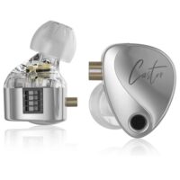 KZ Castor Wired IEM In-Ear Headphones with Mic, Dual Dynamic Driver in Ear Monitor, 4 Tuning Switches IEM, 2Pin Detachable Cable (Harman Target with Mic) - Image 2