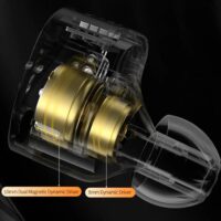 KZ Castor Wired IEM In-Ear Headphones with Mic, Dual Dynamic Driver in Ear Monitor, 4 Tuning Switches IEM, 2Pin Detachable Cable (Harman Target with Mic) - Image 5