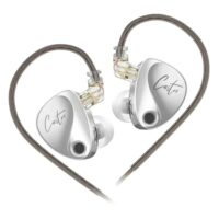 KZ Castor Wired IEM In-Ear Headphones with Mic, Dual Dynamic Driver in Ear Monitor, 4 Tuning Switches IEM, 2Pin Detachable Cable (Harman Target with Mic)