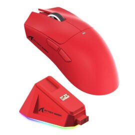 ATTACK SHARK X11 Wireless Gaming Mouse with Charging Dock – Red