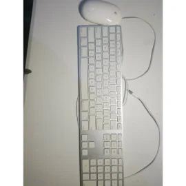 Apple A1243 Wired USB Keyboard and A1152 Wired USB Mouse Combo Bundle Used