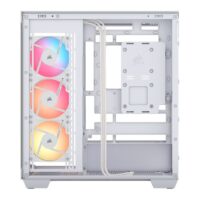 Corsair 3500X RS-R ARGB Tempered Glass Mid Tower PC Case - White - Image 3