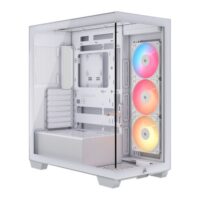 Corsair 3500X RS-R ARGB Tempered Glass Mid Tower PC Case - White