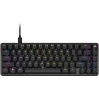 Corsair K65 PRO MINI RGB 65% Optical-Mechanical Wired Gaming Keyboard Corsair OPX Optical Switches 8000Hz Hyper-Polling Rate Aluminum Frame English (NA) Layout Black