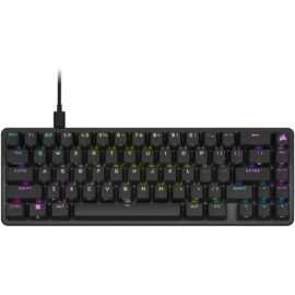 Corsair K65 PRO MINI RGB 65% Optical-Mechanical Wired Gaming Keyboard Corsair OPX Optical Switches 8000Hz Hyper-Polling Rate Aluminum Frame English (NA) Layout Black