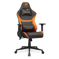 Cougar Armor One V2 4D Folding Armrests Reclining, Piston Lift Height Adjustment Gaming Chair Black/Orange - Image 2