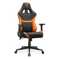 Cougar Armor One V2 4D Folding Armrests Reclining, Piston Lift Height Adjustment Gaming Chair Black/Orange - Image 6