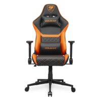 Cougar Armor One V2 4D Folding Armrests Reclining, Piston Lift Height Adjustment Gaming Chair Black/Orange