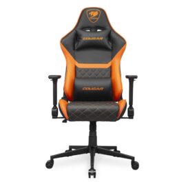 Cougar Armor One V2 4D Folding Armrests Reclining, Piston Lift Height Adjustment Gaming Chair Black/Orange