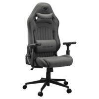 Cougar Explore Royal Gray F with Breathable Velvet Fabric 3D Armrests, Lumbar & Neck Pillows Gaming Chair - Image 2