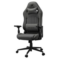 Cougar Explore Royal Gray F with Breathable Velvet Fabric 3D Armrests, Lumbar & Neck Pillows Gaming Chair - Image 3