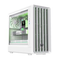 GameMax CLAW 460 Mid Tower Where Air Moves With Style Gaming Case - White