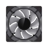 GameMax FN12A-C8I-R Reverse 120mm ARGB Fan - Black - Image 3