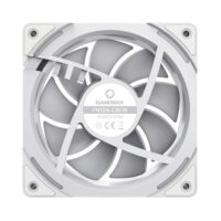 GameMax FN12A-C8I W 120mm ARGB Fan High-Performance Quiet Cooling - White - Image 4