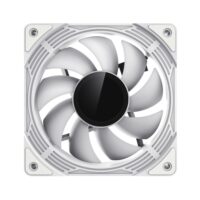 GameMax FN12A-C8I W 120mm ARGB Fan High-Performance Quiet Cooling - White - Image 3