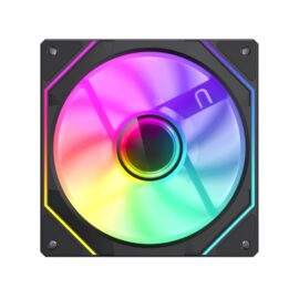 GameMax FN12A-S8I-R Reverse 120mm ARGB Fan - Black