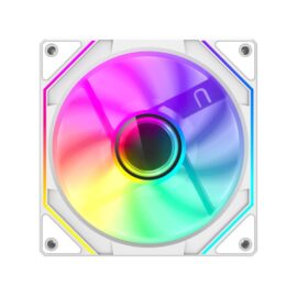GameMax FN12A-S8I-RW Reverse 120mm ARGB Fan - White