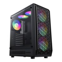 GameMax Forge AB Premium Mid Tower ATX Gaming PC Case - Black - Image 2