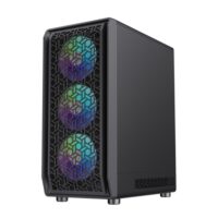 GameMax Forge AB Premium Mid Tower ATX Gaming PC Case - Black - Image 5
