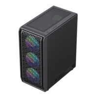 GameMax Forge AB Premium Mid Tower ATX Gaming PC Case - Black - Image 4
