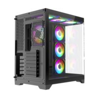 GameMax HYPE-A full viewed designed Mid Tower ATX PC Gamig Case - Black - Image 5