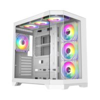 GameMax HYPE-A full viewed designed Mid Tower ATX PC Gamig Case - White - Image 3