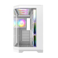 GameMax HYPE-A full viewed designed Mid Tower ATX PC Gamig Case - White - Image 2