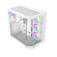 GameMax HYPE-A full viewed designed Mid Tower ATX PC Gamig Case - White - Image 6