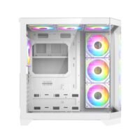 GameMax HYPE-A full viewed designed Mid Tower ATX PC Gamig Case - White - Image 5