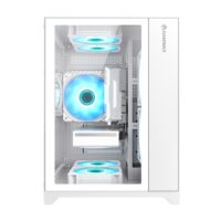 GameMax Infinity Mini Supports Fix 7 ARGB Fans 2 Tempered Glass - White - Image 2