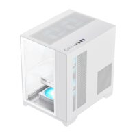 GameMax Infinity Mini Supports Fix 7 ARGB Fans 2 Tempered Glass - White - Image 5