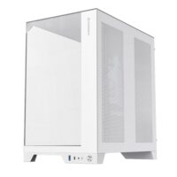 GameMax Infinity PRO Panoramic Tempered Glass Mid-Tower Gaming PC Case - White - Image 6