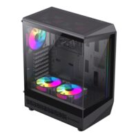 GameMax Vista COC AB ATX Mid-Tower features a 262° panoramic view Gaming Case - Black - Image 3