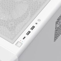 GameMax Vista COC AW ATX Mid-Tower features a 262° panoramic view Gaming Case - White - Image 7