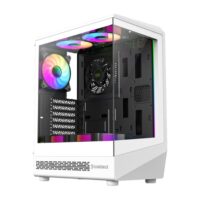 GameMax Vista COC AW ATX Mid-Tower features a 262° panoramic view Gaming Case - White