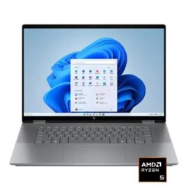 HP Omnibook X Flip 16-BE0003DX AMD Ryzen 5 220 8GB DDR5 512GB SSD, AMD Radeon 740M Graphics 16" WUXGA IPS 2K Touch Screen Windows 11 Meteor Silver