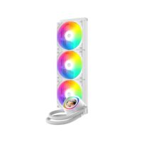 ID-COOLING FX360 LCD 360 mm AIO Liquid CPU Cooler with 1.48″ Full-Color LCD Display - White - Image 2