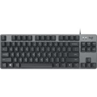Logitech K835 TKL Mechanical Aluminum Keyboard Graphite, Textured Gray TTC Blue MX Mechanical Switches