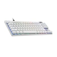 Logitech PRO X TKL RAPID Wired Mechanical Keyboard, Magnetic Analog Switches, Rapid Trigger, LIGHTSYNC Technology, Wired Connectivity, English (US) Layout, White 920-013242 - Image 2