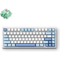 MCHOSE G75 Pro 75% Mechanical Keyboard, Cabbage Tofu Switch Gasket Mount Hot-Swappable Cherry Profiles & PBT Double-Shot RGB Backlight, Tri-Mode Connection Blue - Image 2